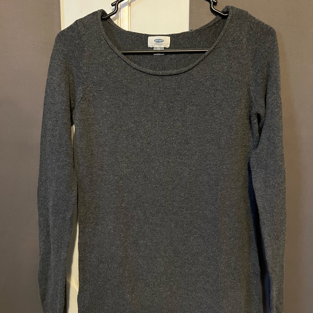 Old Navy Gray Long Sleeve Sweater